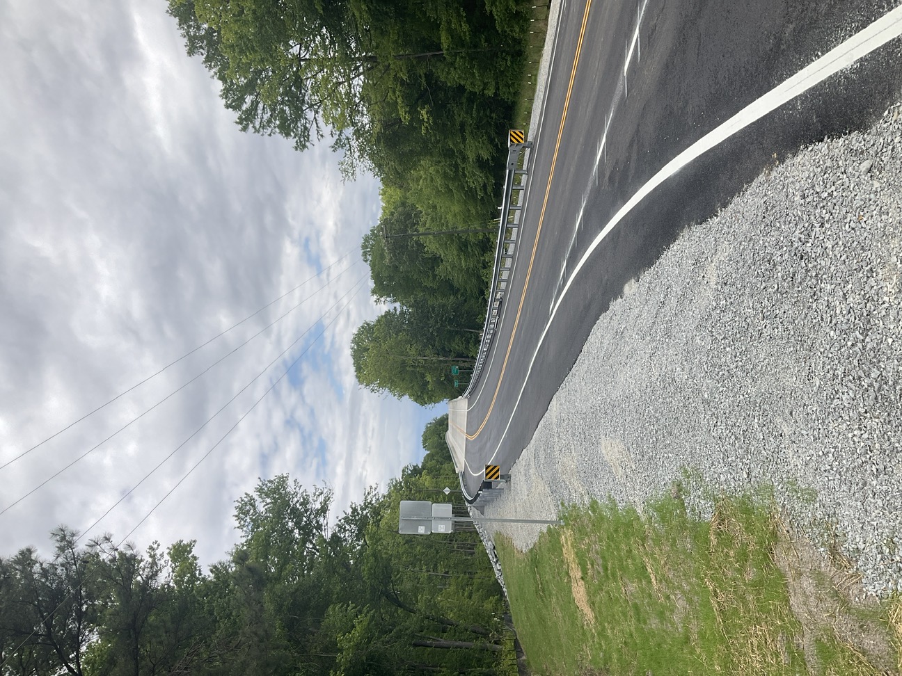 Views of the new bridge on Route 189 (South Quay Road) over the Blackwater River